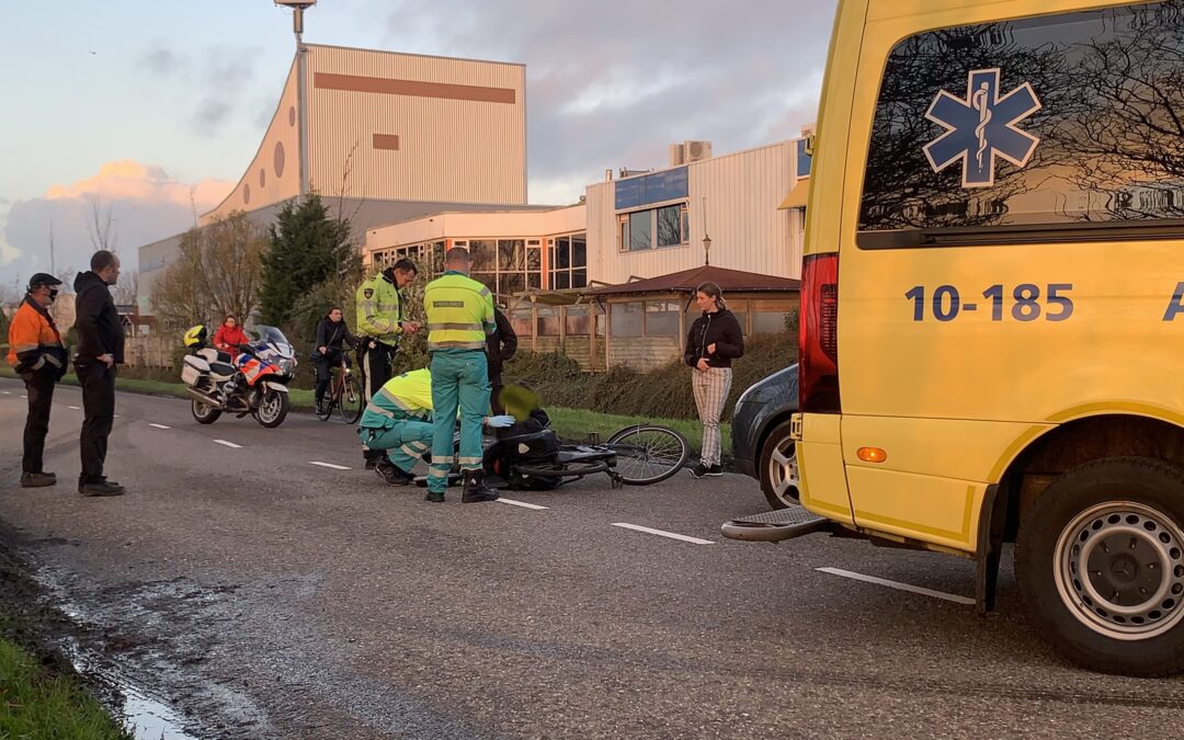 Vrouw gewond na ongeval op Spanjaardsdam