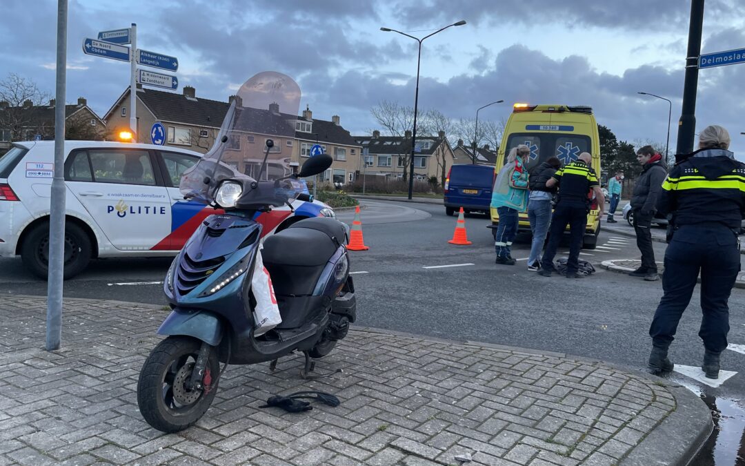 Scooterrijdster aangereden op Westangent