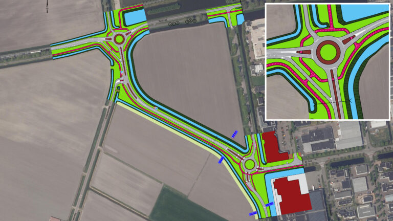 Rotonde Nauertogt blijft open tijdens werkzaamheden aan Broekhornerbrug